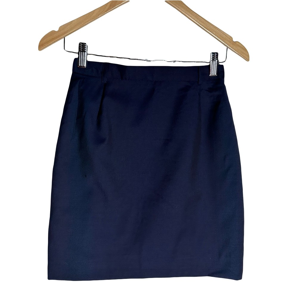 NWT Escada Margaretha Ley Zip Up Lined Black Pencil Skirt Size 36 MSRP $415 Flaw